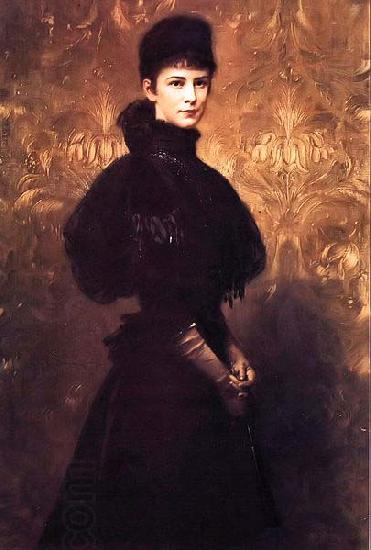 Gyula Benczur Portrait of Queen Elizabeth